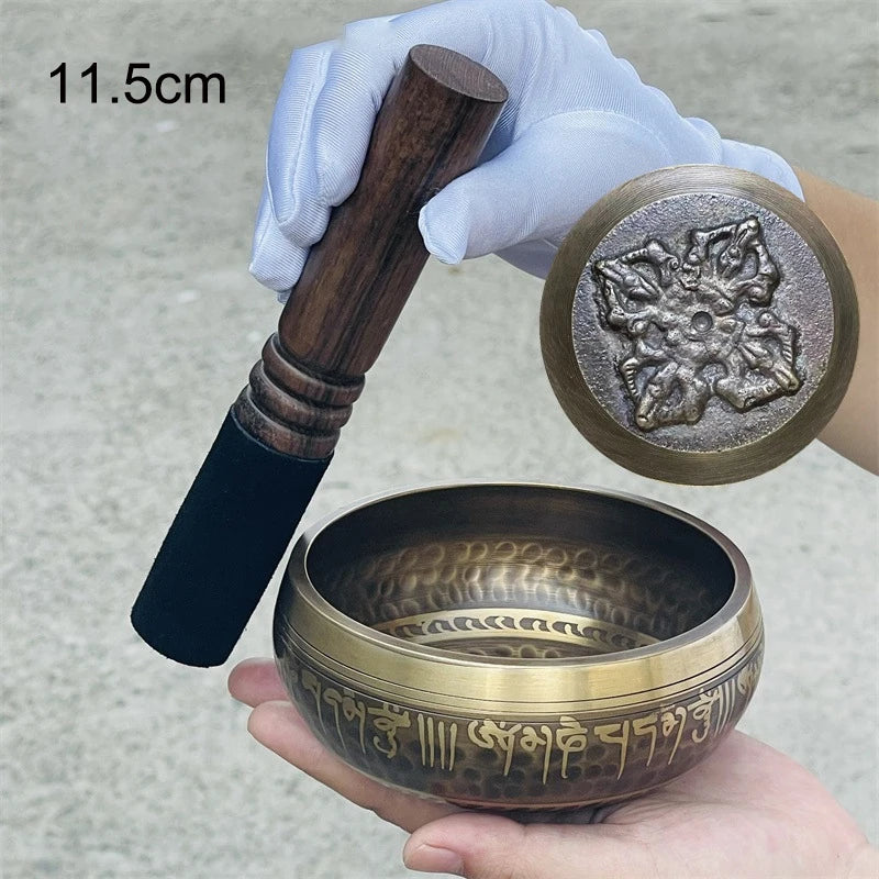 Tibetan Brass Singing Bowl Meditation Sound Healing Mindfulness Instrument