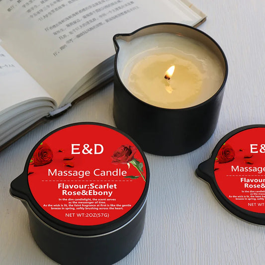 Massage Oil Candle Aromatherapy Stress Relief Skin Moisturizing Luxury