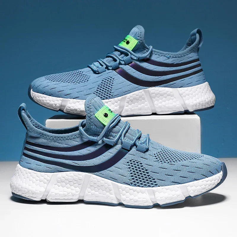 Mens Comfortable Breathable Platform Sneakers Summer Running Walking Shoes