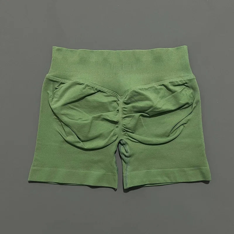 Women's High Waist Fitness Shorts Push Up Gym Workout