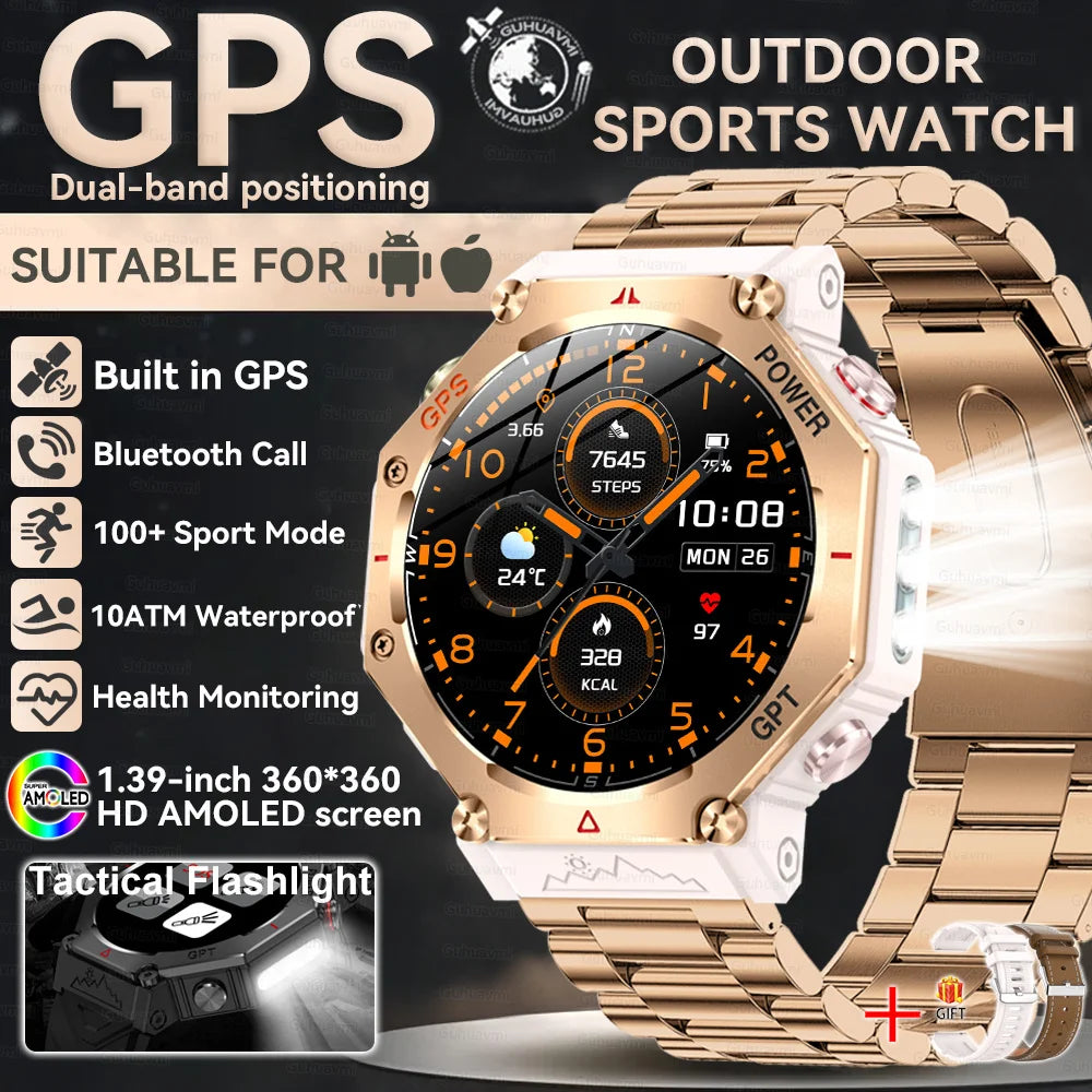 Military Smart Watch T Rex 3 GPS AMOLED Waterproof Bluetooth