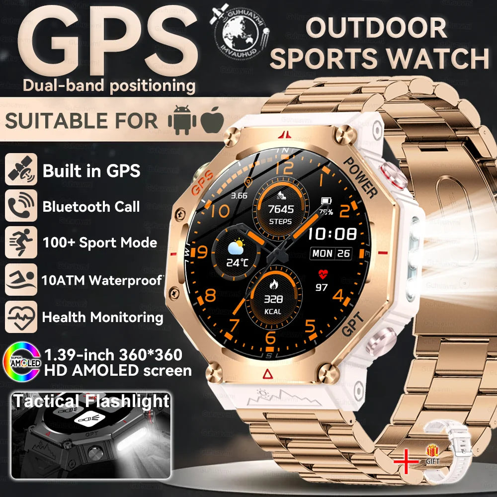 Military Smart Watch T Rex 3 GPS AMOLED Waterproof Bluetooth