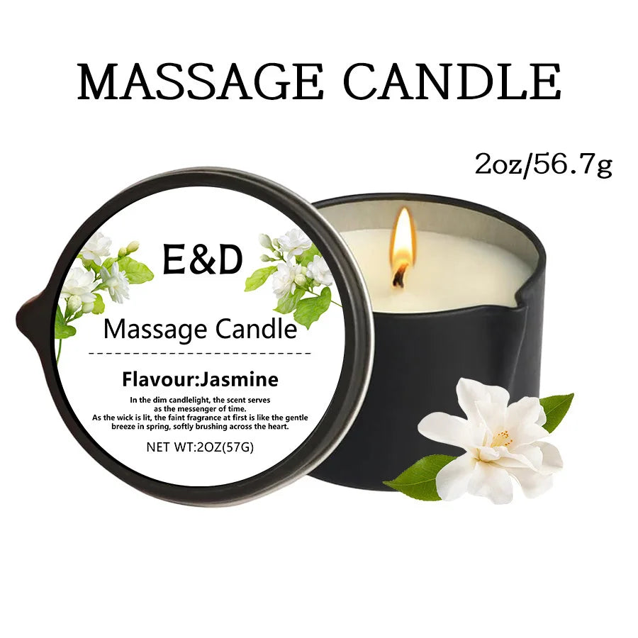 Massage Oil Candle Aromatherapy Stress Relief Skin Moisturizing Luxury