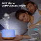 500ML USB Wood Grain Aroma Diffuser Humidifier with Remote
