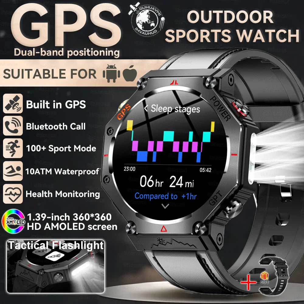 Military Smart Watch T Rex 3 GPS AMOLED Waterproof Bluetooth