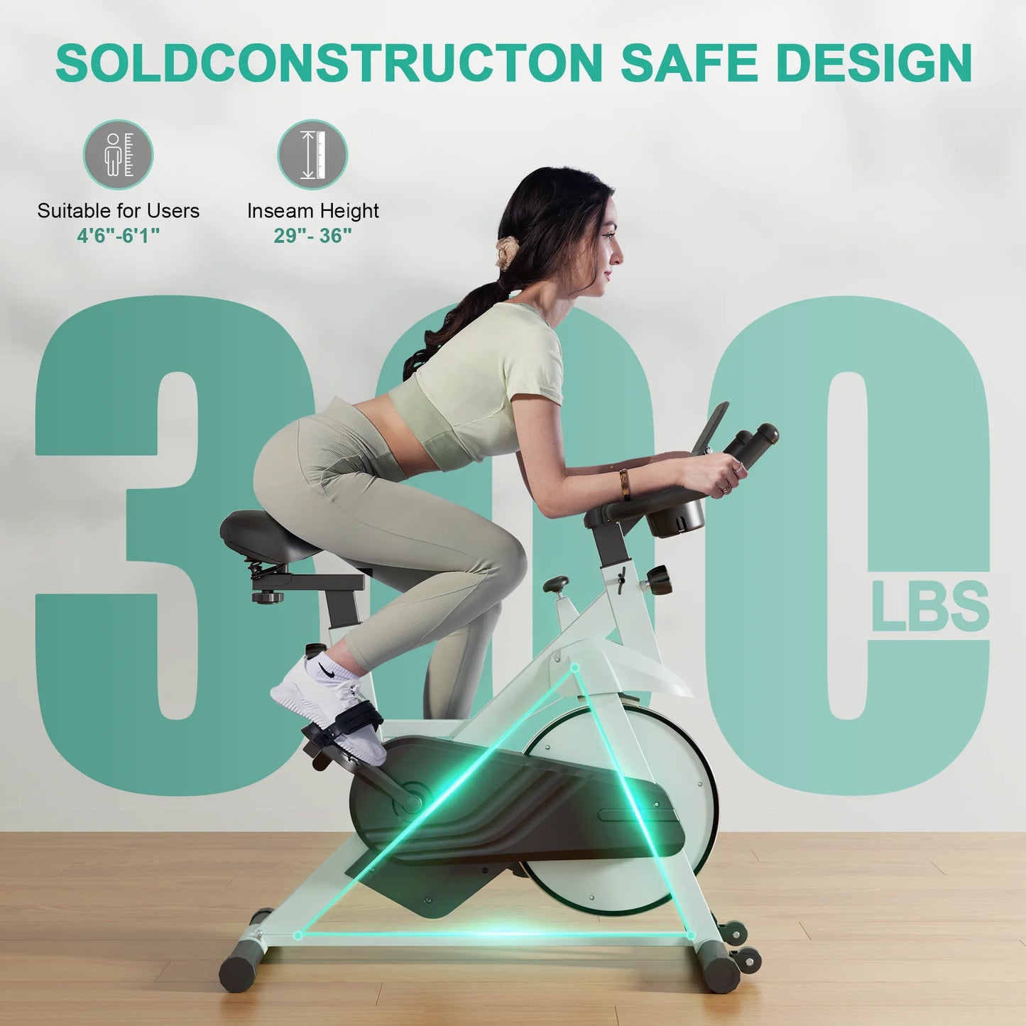 Exercise Bike 32 Level Magnetic Resistance Home Cycling Machine