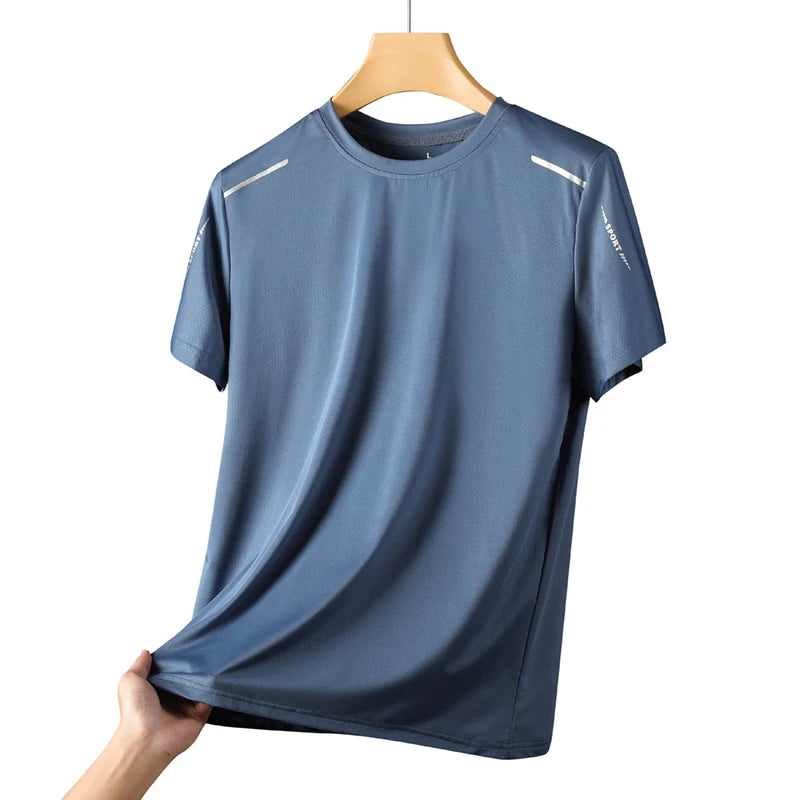 Mens Running Quick Dry T Shirt Breathable Outdoor Sports