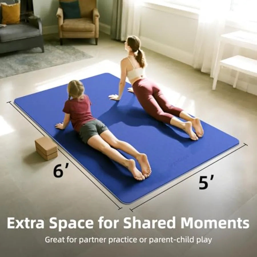 Extra Large Yoga Mat Non Slip TPE Thick Home