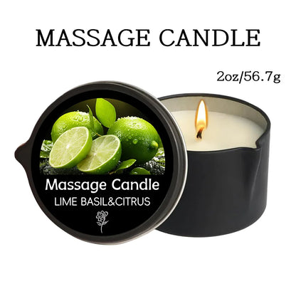 Massage Oil Candle Aromatherapy Stress Relief Skin Moisturizing Luxury