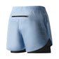 Mens Quick Dry Double Layer Running Shorts Fitness Workout