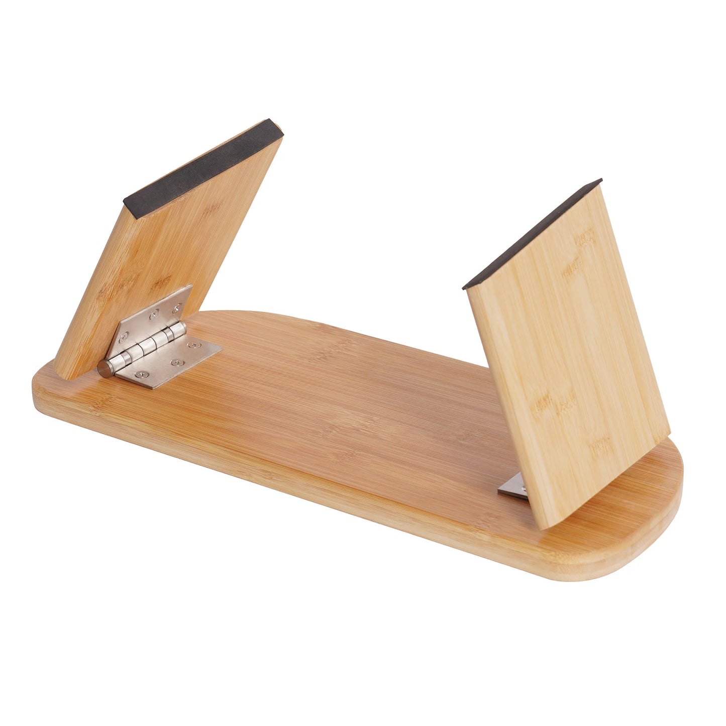 Foldable Bamboo Meditation Bench Kneeling Chair Velvet Pad Yoga