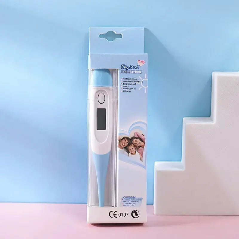 Digital Thermometer Flexible Soft Head Fever Oral Underarm Monitor