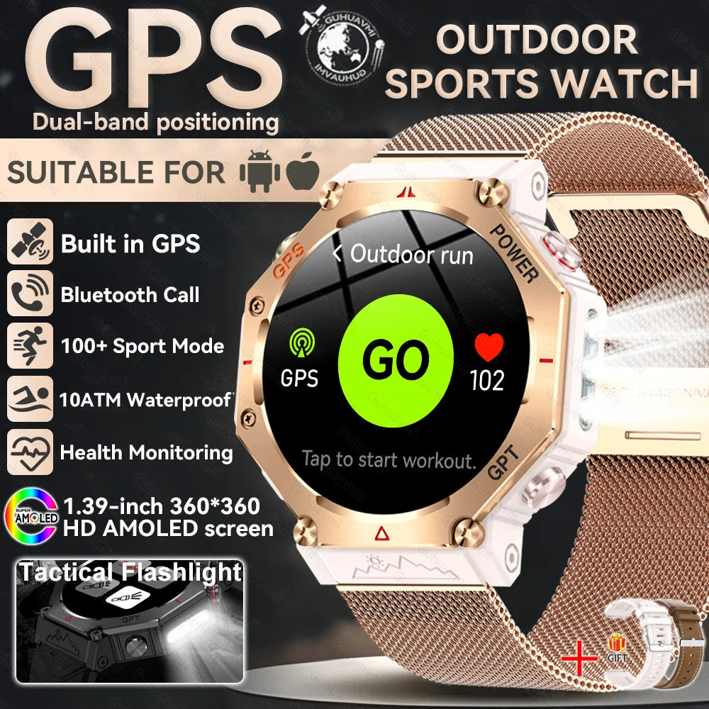 Military Smart Watch T Rex 3 GPS AMOLED Waterproof Bluetooth