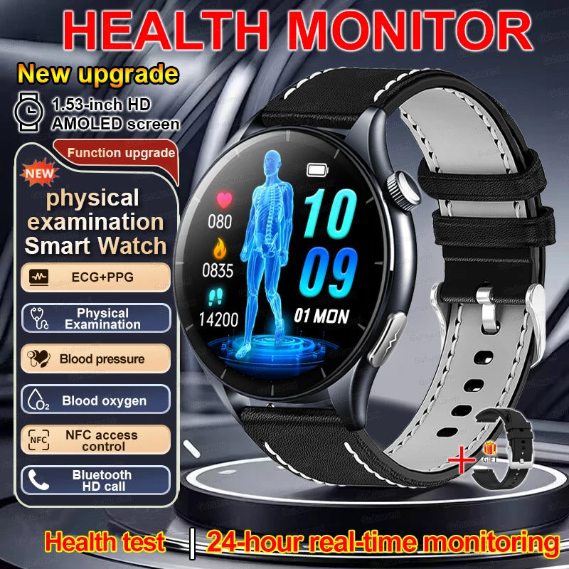 2026 Smart Watch NFC ECG Blood Oxygen Health Tracker