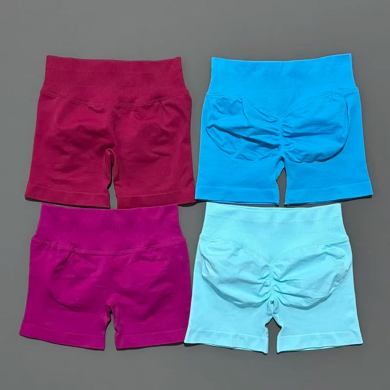 Women's High Waist Fitness Shorts Push Up Gym Workout