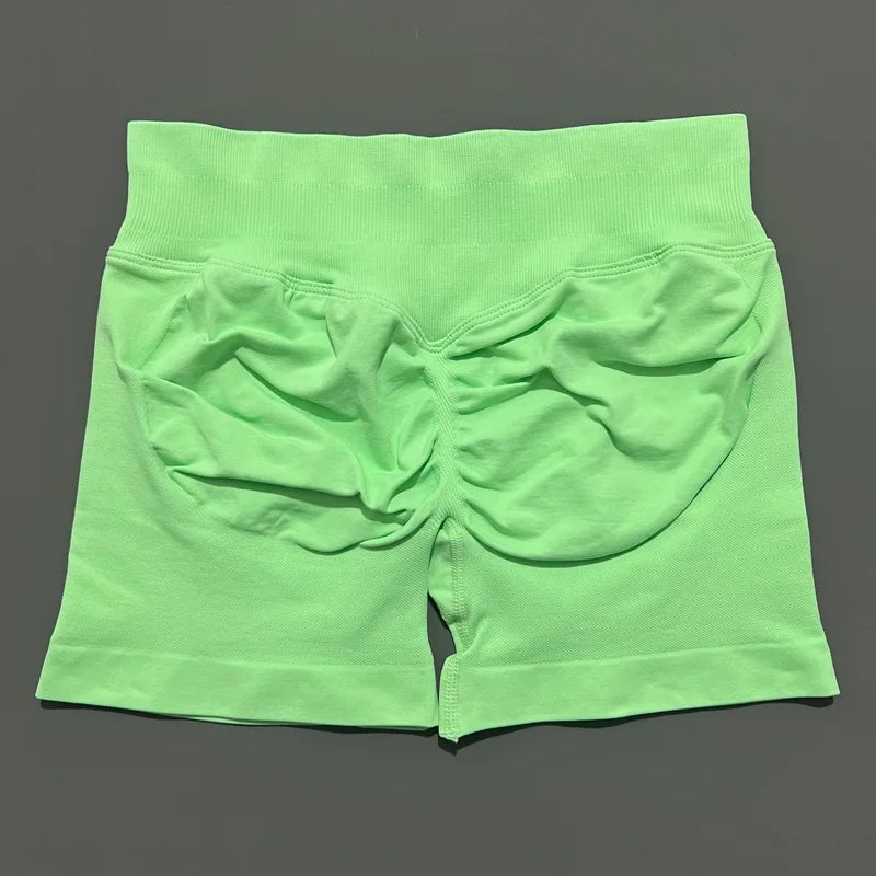 Women's High Waist Fitness Shorts Push Up Gym Workout