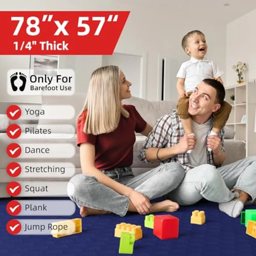 Extra Large Yoga Mat Non Slip TPE Thick Home