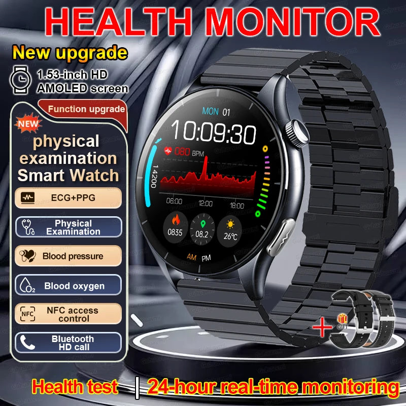 2026 Smart Watch NFC ECG Blood Oxygen Health Tracker