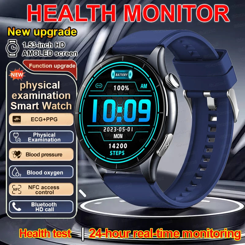 2026 Smart Watch NFC ECG Blood Oxygen Health Tracker