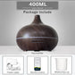 Wood Grain Aromatherapy Diffuser Remote Control LED Ultrasonic Humidifier