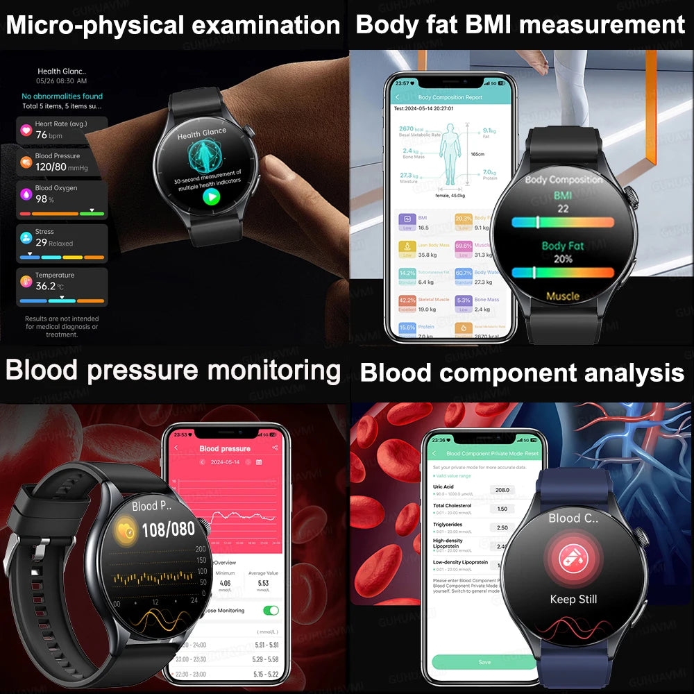2026 Smart Watch NFC ECG Blood Oxygen Health Tracker