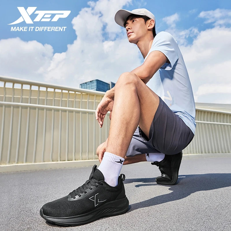 Mens Running Shoes Breathable Mesh Lightweight Shock Absorbing Sports