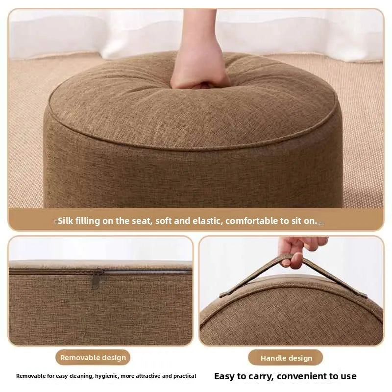 Thick Linen Zafu Meditation Cushion Tatami Floor Seat Japanese
