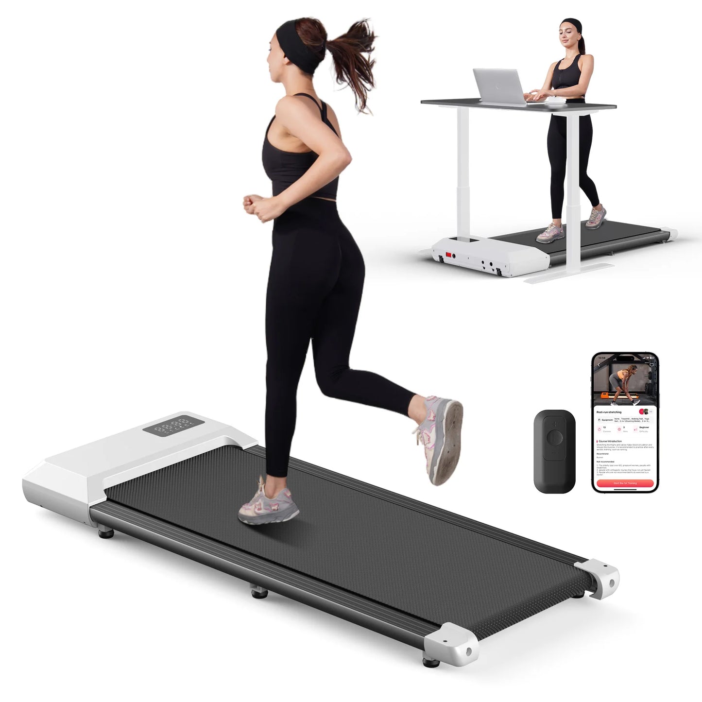 300lbs Treadmill Home 2.5HP Walking Running Fitness Machine