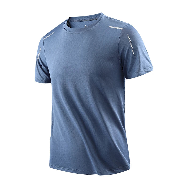 Mens Running Quick Dry T Shirt Breathable Outdoor Sports