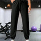 Women's Loose Running Fitness Pants Side Pockets Yoga Joggers