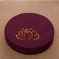 Yoga Meditation Linen Cushion Lotus Texture Backrest Pillow Tatami