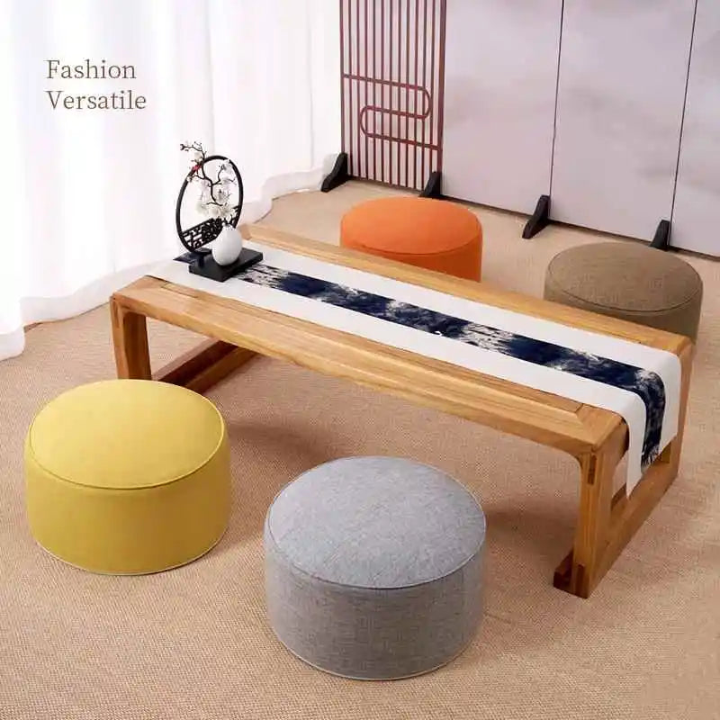 Thick Linen Zafu Meditation Cushion Tatami Floor Seat Japanese
