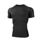 Mens Compression T Shirt Quick Dry Running Gym Workout