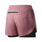 Mens Quick Dry Double Layer Running Shorts Fitness Workout