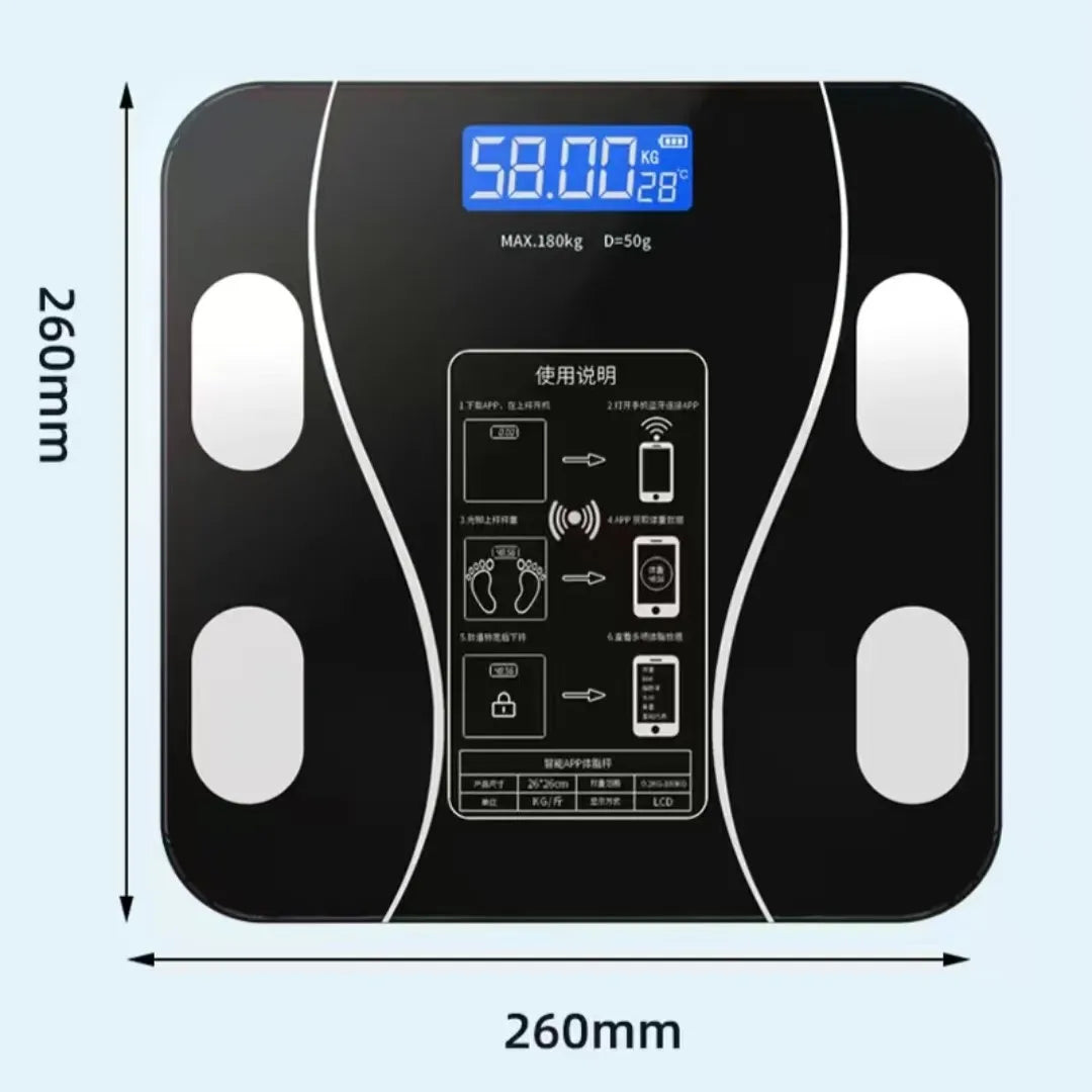 USB Body Fat Scale Intelligent Digital Home Weight Analyzer