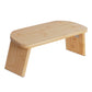 Foldable Bamboo Meditation Bench Kneeling Chair Velvet Pad Yoga