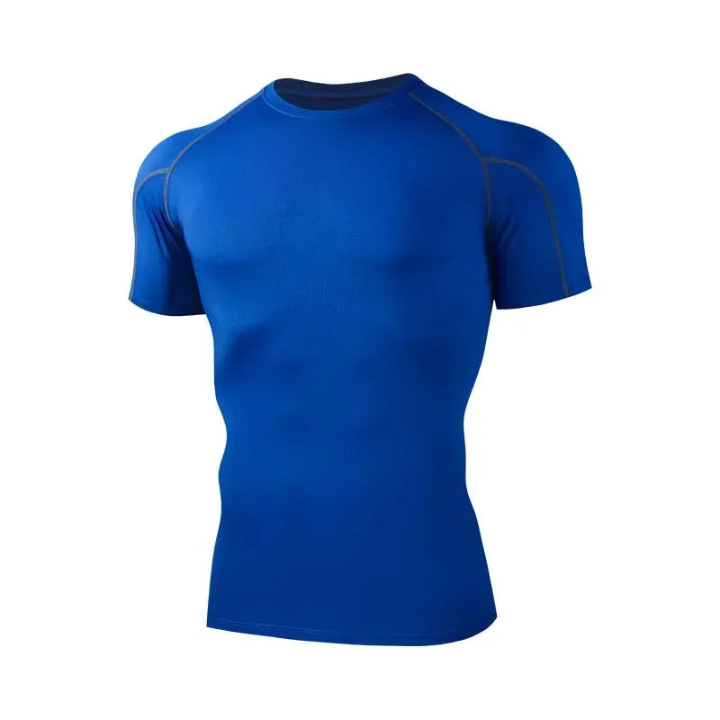 Mens Compression T Shirt Quick Dry Running Gym Workout