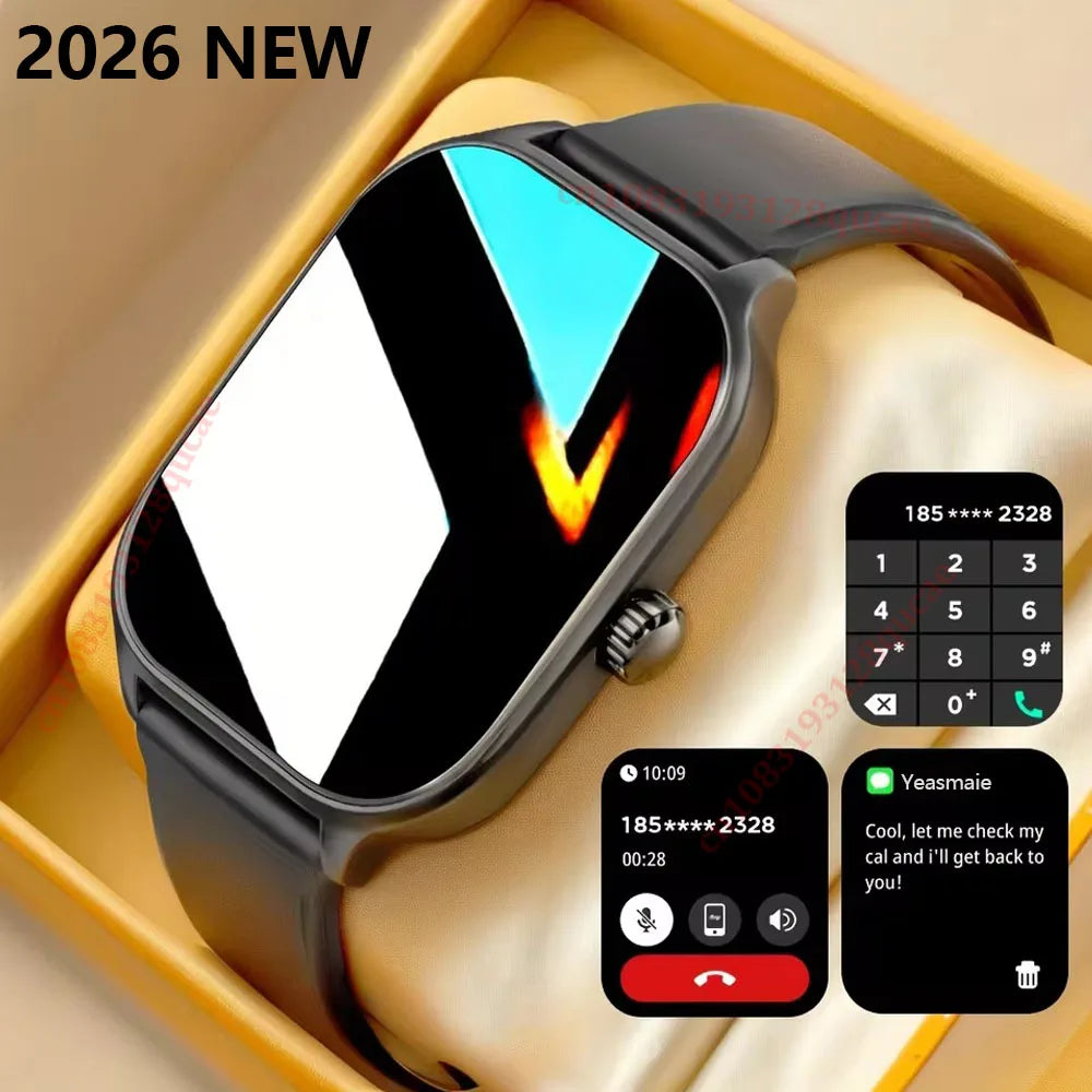2026 Smart Watch Bluetooth Call Fitness Tracker Color Screen