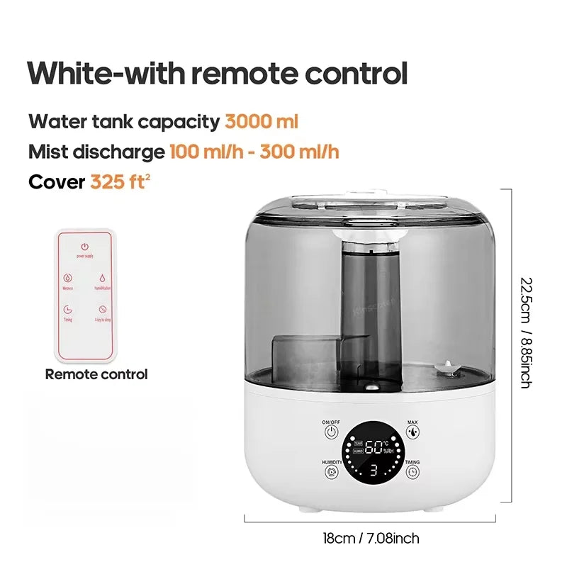 CK2 3L Air Humidifier Silent Aroma Diffuser Remote Control