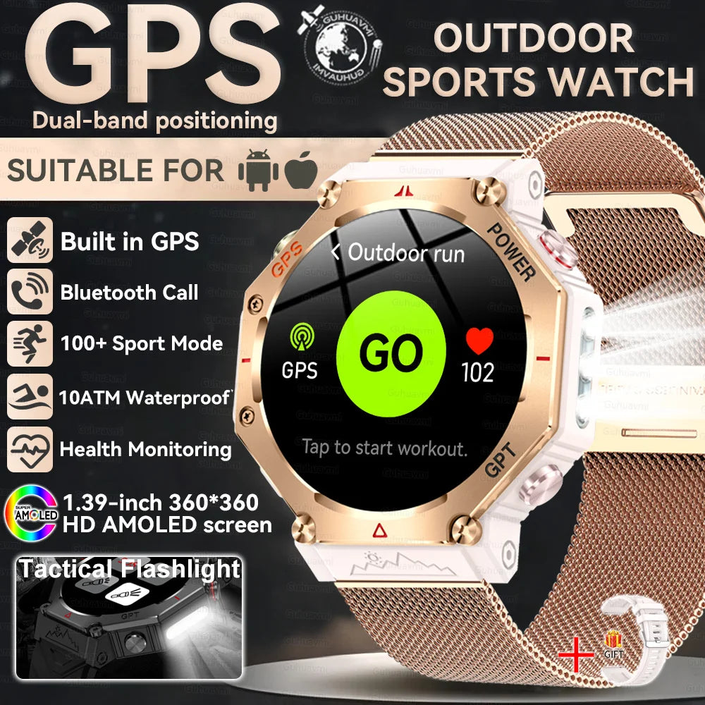 Military Smart Watch T Rex 3 GPS AMOLED Waterproof Bluetooth