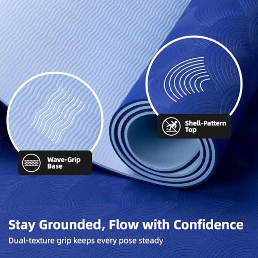 Extra Large Yoga Mat Non Slip TPE Thick Home