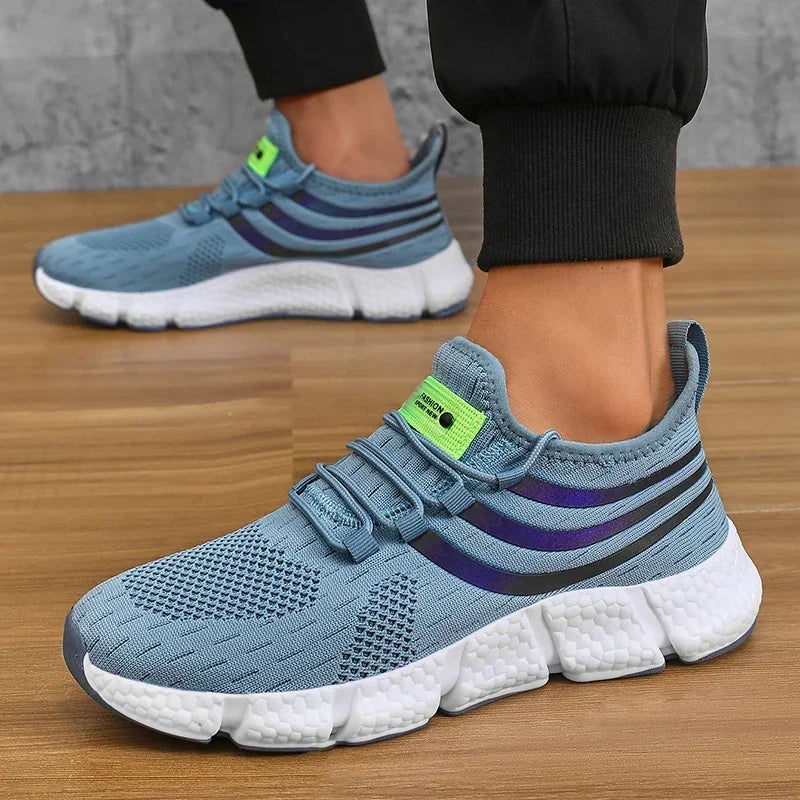 Mens Comfortable Breathable Platform Sneakers Summer Running Walking Shoes