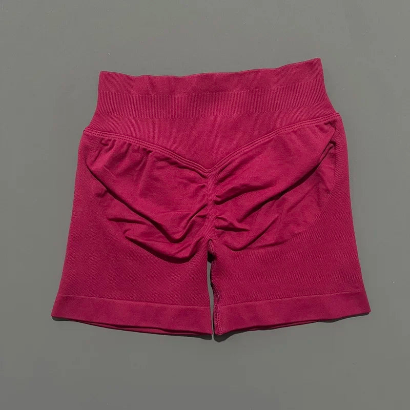 Women's High Waist Fitness Shorts Push Up Gym Workout