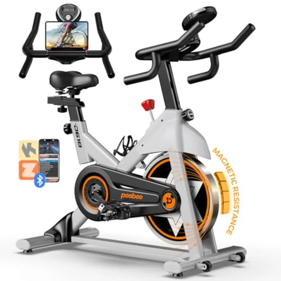 Stationary Exercise Bike Home Gym Indoor Cycling Silent Belt