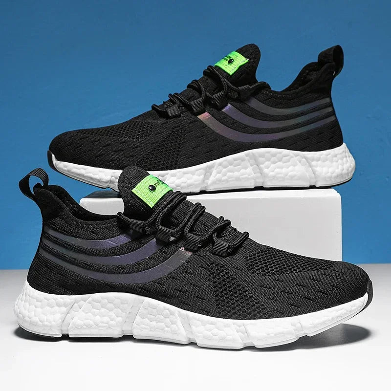 Mens Comfortable Breathable Platform Sneakers Summer Running Walking Shoes