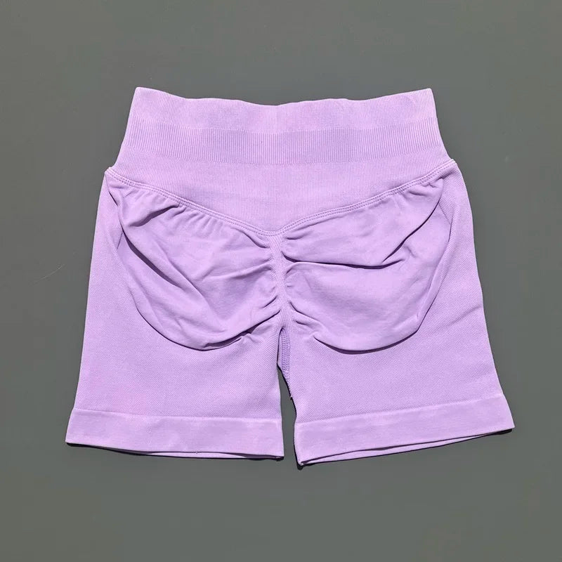 Women's High Waist Fitness Shorts Push Up Gym Workout