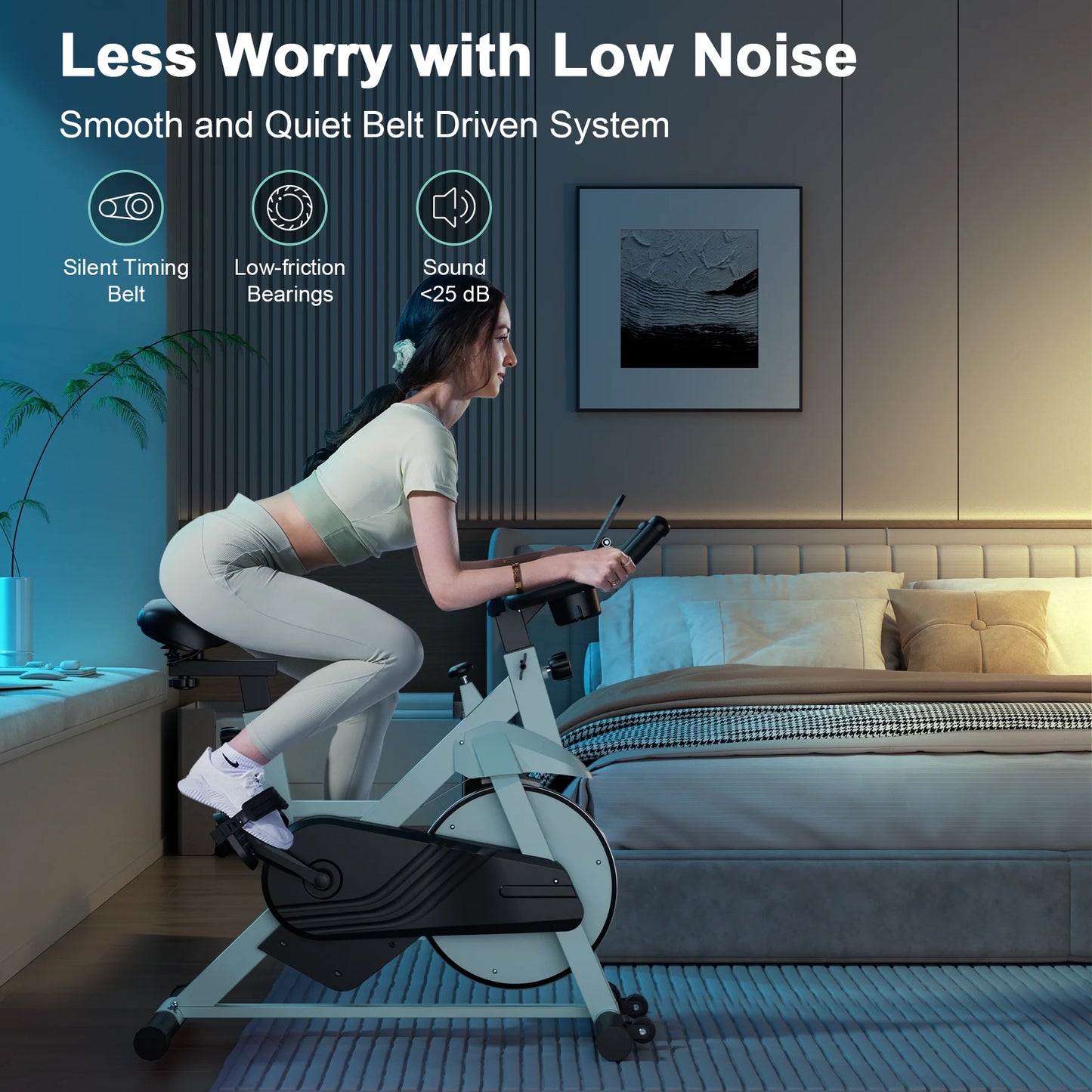 Exercise Bike 32 Level Magnetic Resistance Home Cycling Machine