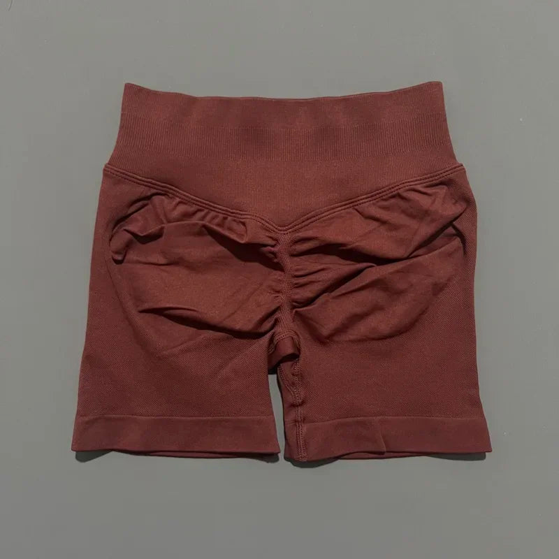 Women's High Waist Fitness Shorts Push Up Gym Workout