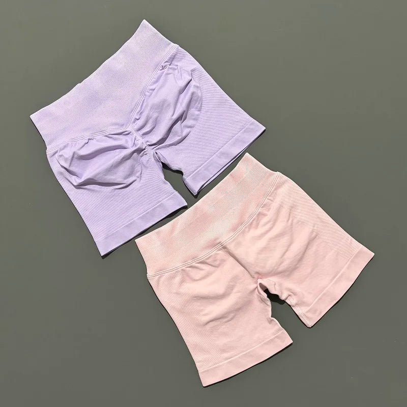 Women's High Waist Fitness Shorts Push Up Gym Workout