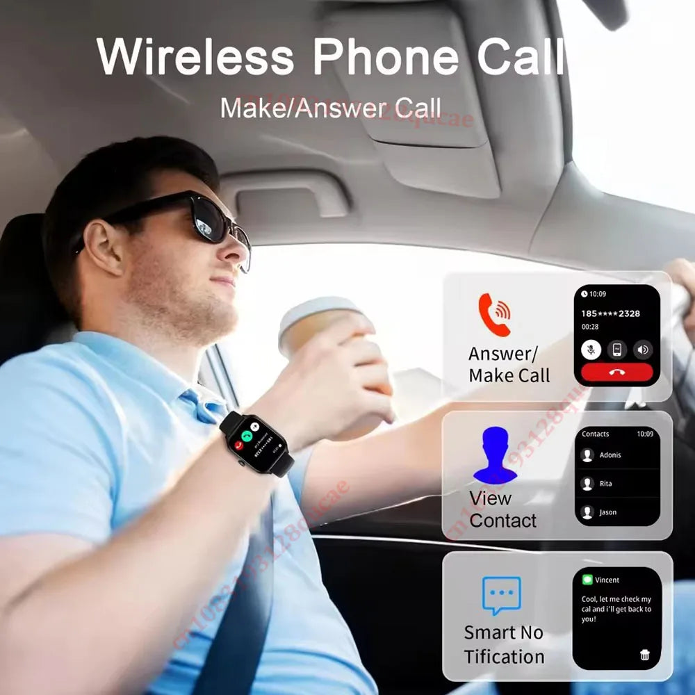 2026 Smart Watch Bluetooth Call Fitness Tracker Color Screen